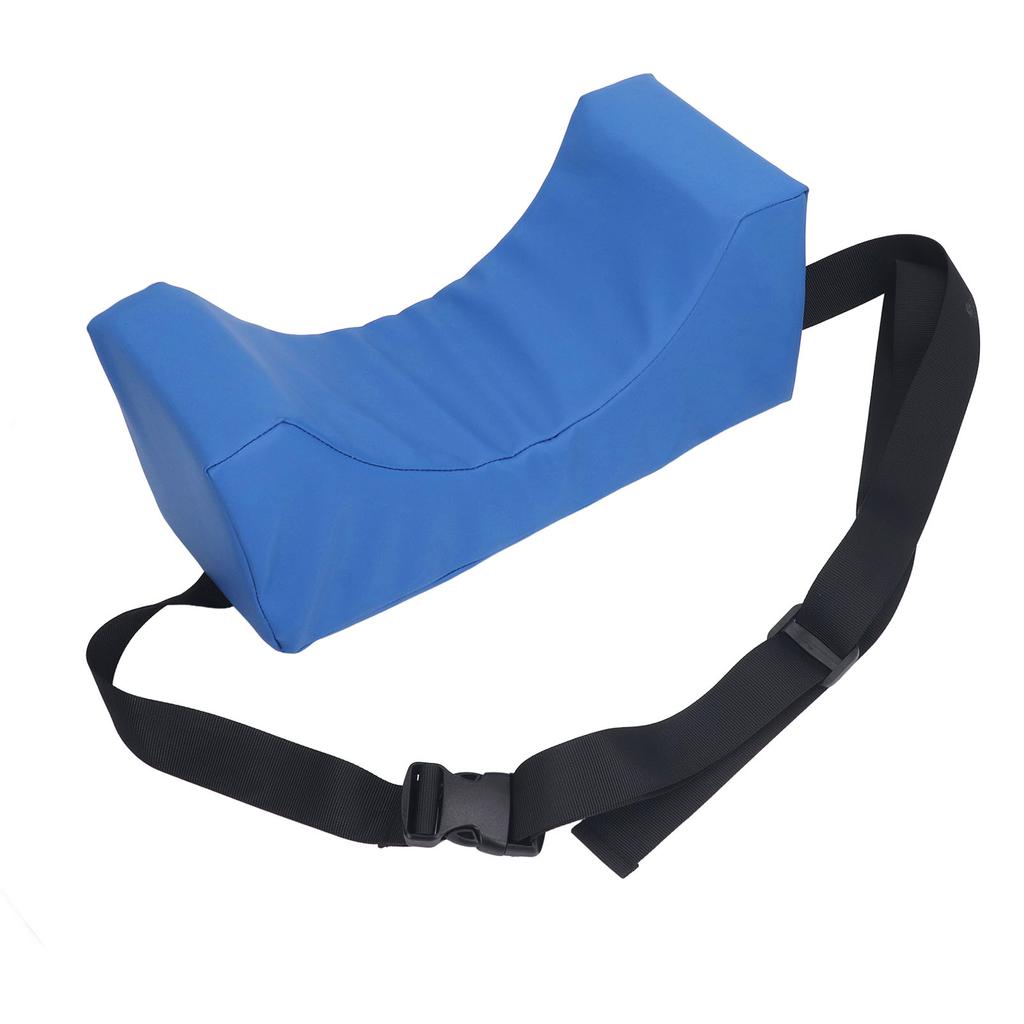 Head Positioner Pillow Blue PU Leather Breathable Comfortable Neck Support Pillow Wheelchair