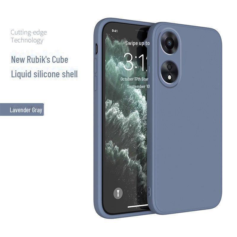 

Совместимо с OPPO A58: Новый мягкий чехол из жидкого силикона - защитный чехол с полным покрытием