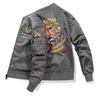 Men's MA1 Air Force Flight Jacket: Spring/Autumn Baseball Collar Workwear Coat
