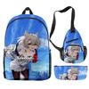 Classic Novelty Xenoblade Chronicles 3 Game 3D Print 3pcs/Set Pupil School Bags Travel Laptop Backpack Chest Bag Pencil Case