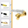 Pack of 1/2 Brass Air Chuck Adapters Locking Feature for Valves Ideal for Travel Kits and Automotive Repair