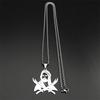 Imam Ali Sword Muslim Islam Allah God Chain Necklace For Men Women Stainless Steel Arabic Zulfiqar Gold Color Chain Jewlery