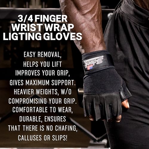 Schiek Lifting Gloves with Wrist Wraps 540 (S) [Parallel Import]