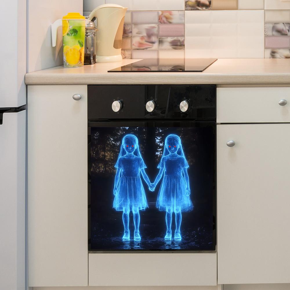 In Halloween Hand Hand Ghost Girl Glass Kitchen Home Decoration Stickers Wall
