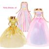73pcs Set Doll Accessories Playsets Include Wardrobe Shoes Rack Evening Dress Fashion Top and Pants Necklace Christmas Gift Toy
