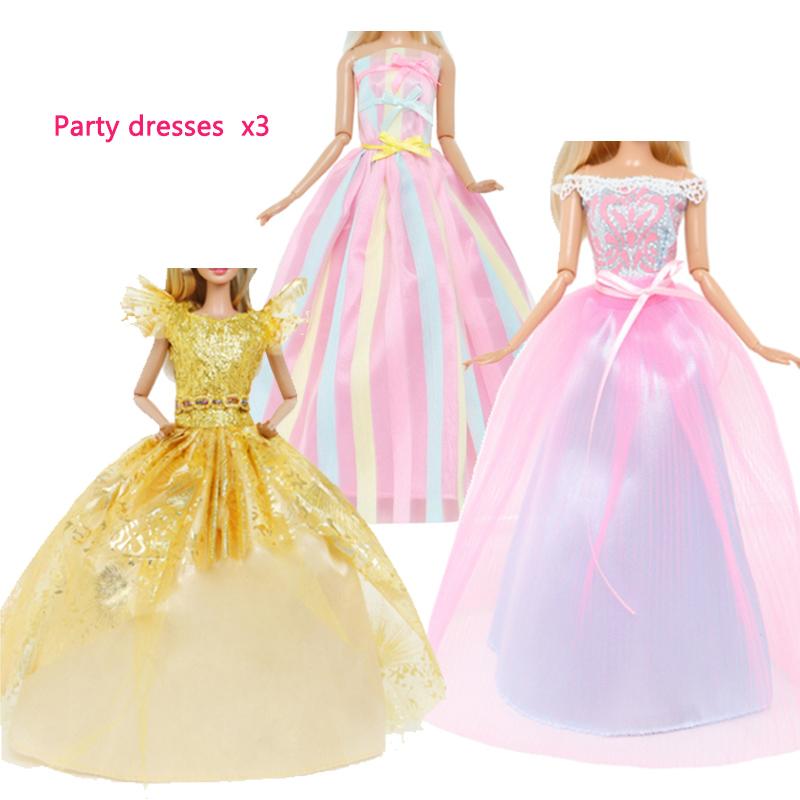 73pcs Set Doll Accessories Playsets Include Wardrobe Shoes Rack Evening Dress Fashion Top and Pants Necklace Christmas Gift Toy