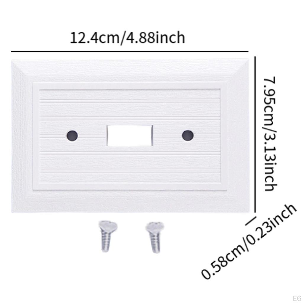 3 Pack Electrical Outlet Faceplates, Easy Installation Covers