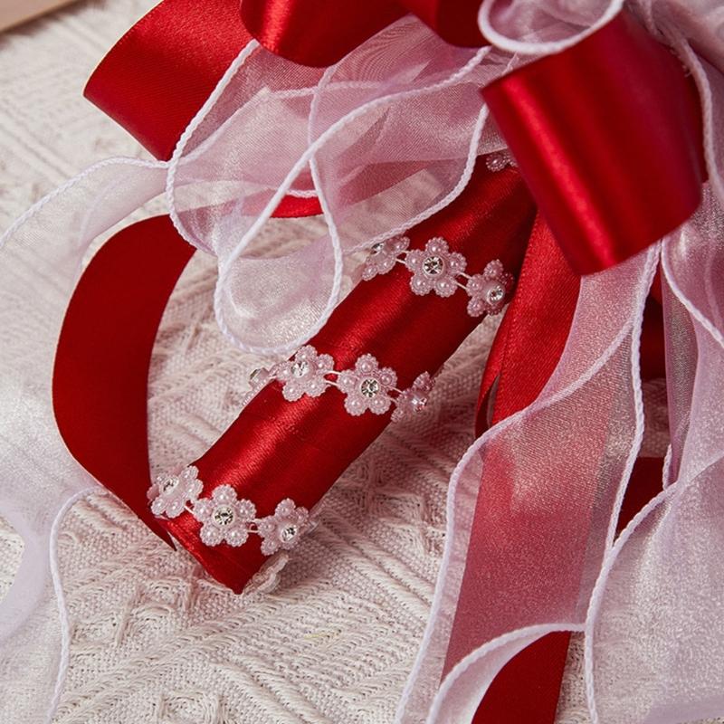 Ridal Bouquets for Wedding, Simulation Rose Bride Wedding Bouquets Wedding Decorations for Ceremony, Anniversary