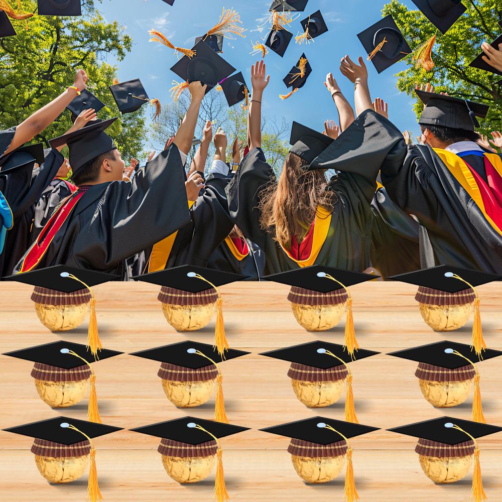 European-Style Graduation Cap Candy Box: Celebration Gift Packaging for Parties