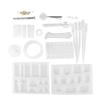 Silicone Casting Molds DIY Crystal Epoxy Mold Kit Crafts Necklace Pendant Making Tools