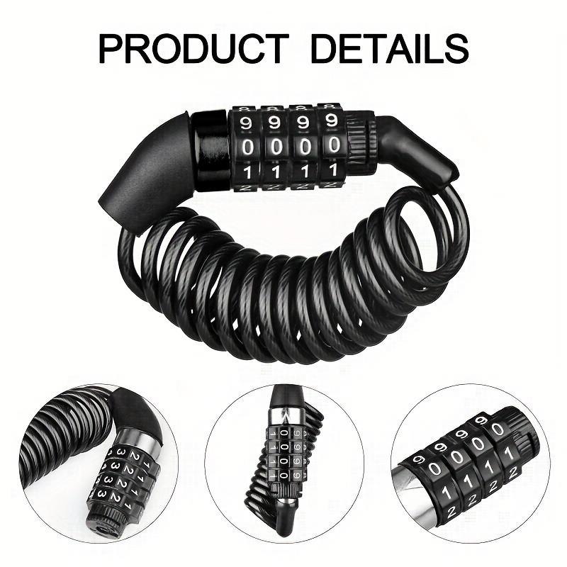 1 PC Universal Motorcycle Electric Cars Security Helmet Password Wire Lock Portable Anti-theft Mtb Road Bike Bicycle Locks
