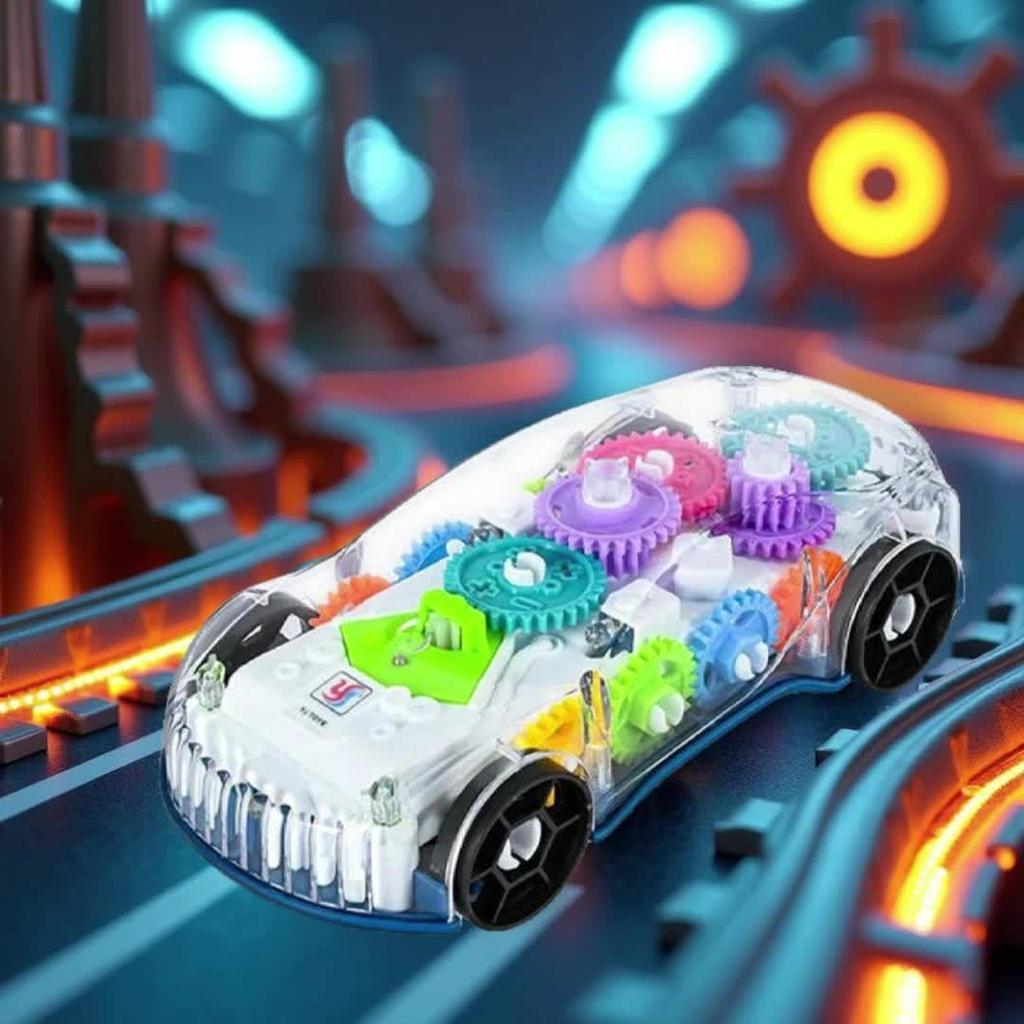 Cimbal luminous car birthday gift for evening party Musie lighting Multi geardrive toincrease interest Police car Race car