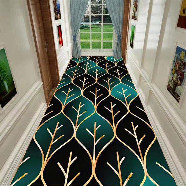 Fashion Simple Corridor Carpet Aisle Home Kitchen Non -Slip Strip Living Room Bedroom Room Decoration Corridor Porch Door Mat