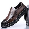 Fashion Brand Men's Round Headed Breathable Lace Up Leather Shoes Autumn New Top Layer Cowhide Comfortable Formal Leather Shoes