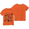 Kids Halloween Printed Short Sleeve T-Shirt, Round Neck Loose Fit Casual