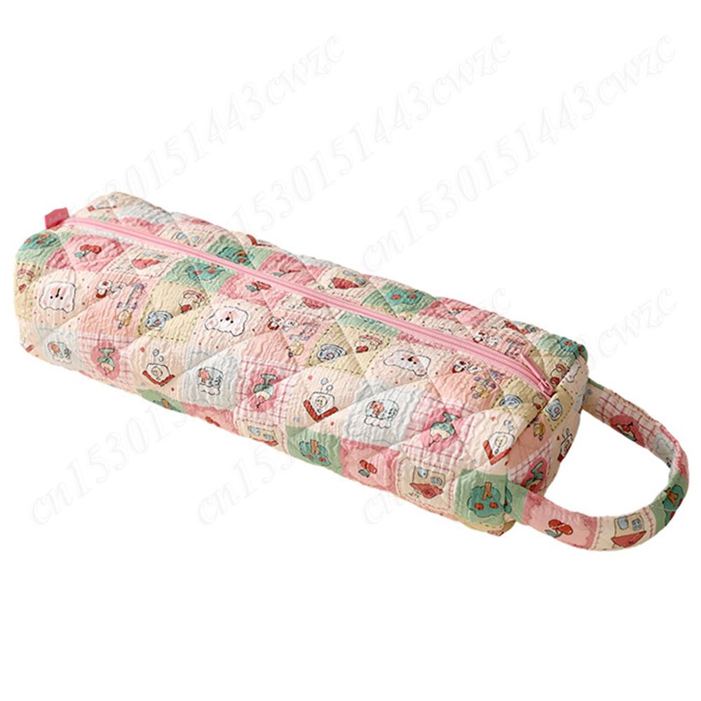 Quilted Portable Hair Tools Bag Anti-Scratch Padded Curling Clip Protect Sleeve Hair Dryer Carrying Case Commute Handbag
