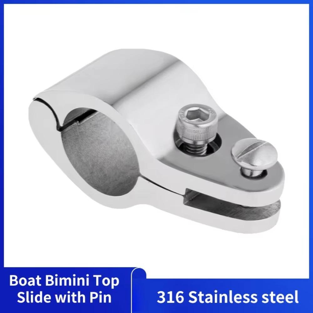 

Easy Install Yacht Tube Rail 316 Stainless Steel Boat Bimini Top Hinged Practical Marine Hardware 22mm