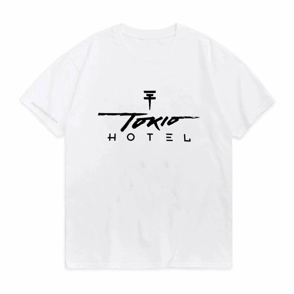 Tokio Hotel T-Shirts Rock Band Graphic Print Streetwear Unisex Women Fashion Oversized Short Sleeve T Shirt Tees Cool Top Tee