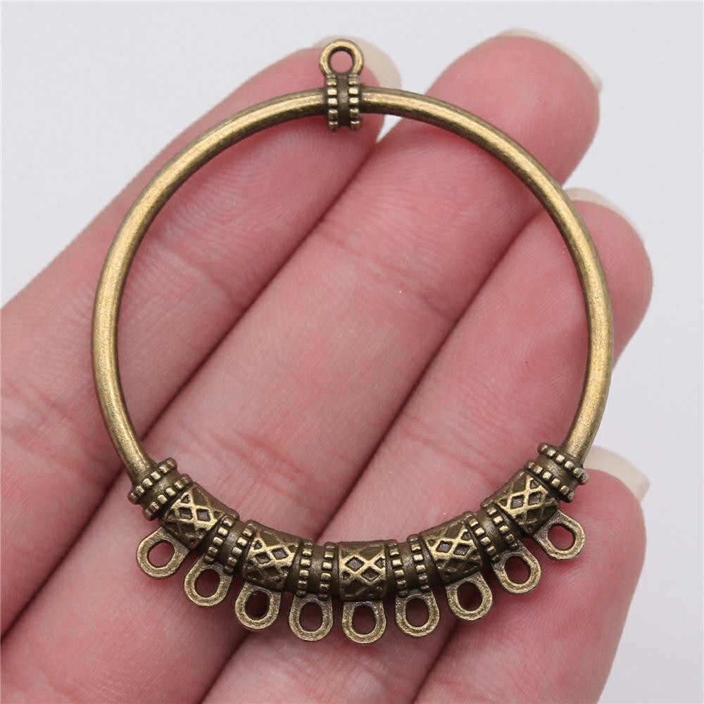 4pcs Earring Pendant For Earring Making Vintage Bohemia Earring Connector For DIY Jewelry Necklace Earrings Making Finding