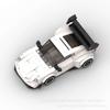 MOC Building Bricks Assembly Sports Car Racing Gift Model Educational Cross-border Toy