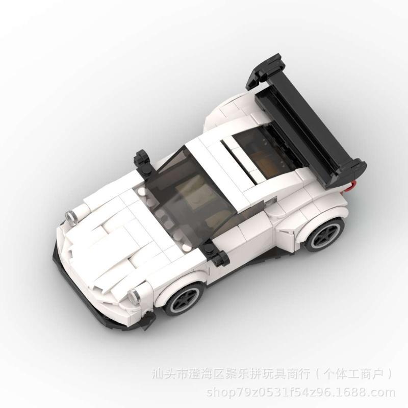 MOC Building Bricks Assembly Sports Car Racing Gift Model Educational Cross-border Toy