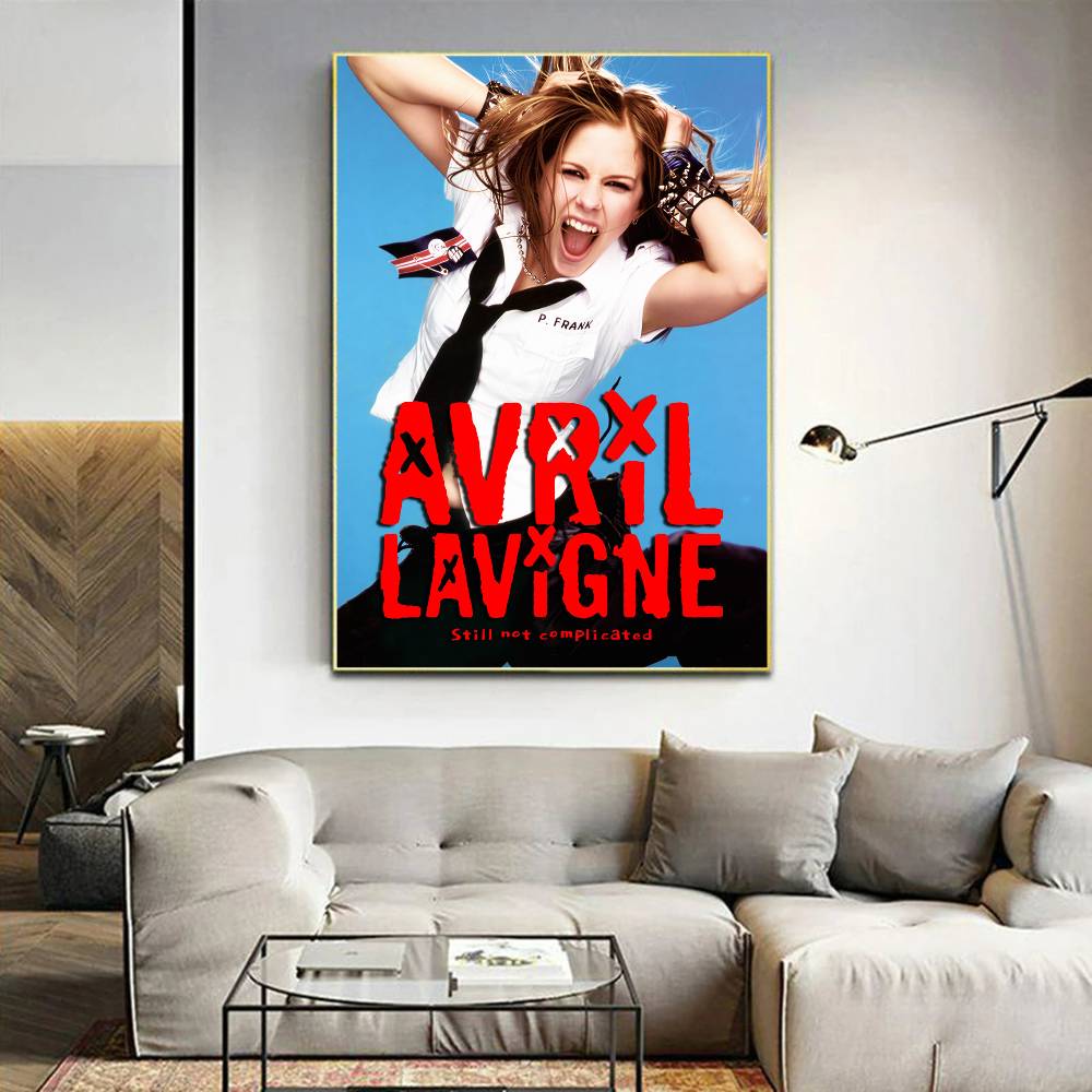 A-Avril Singer R-Ramona Lavigne Film Klebrige Poster Retro Kraftpapier Aufkleber DIY Zimmer Bar Café Ästhetische Kunst Wandmalerei