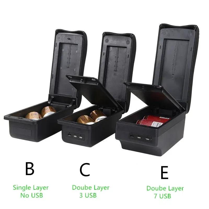 For Renault Logan 2 Armrest Box for Dacia Logan 2 dokker Renault Sandero 2 Car Storage Box supplies interior details USB