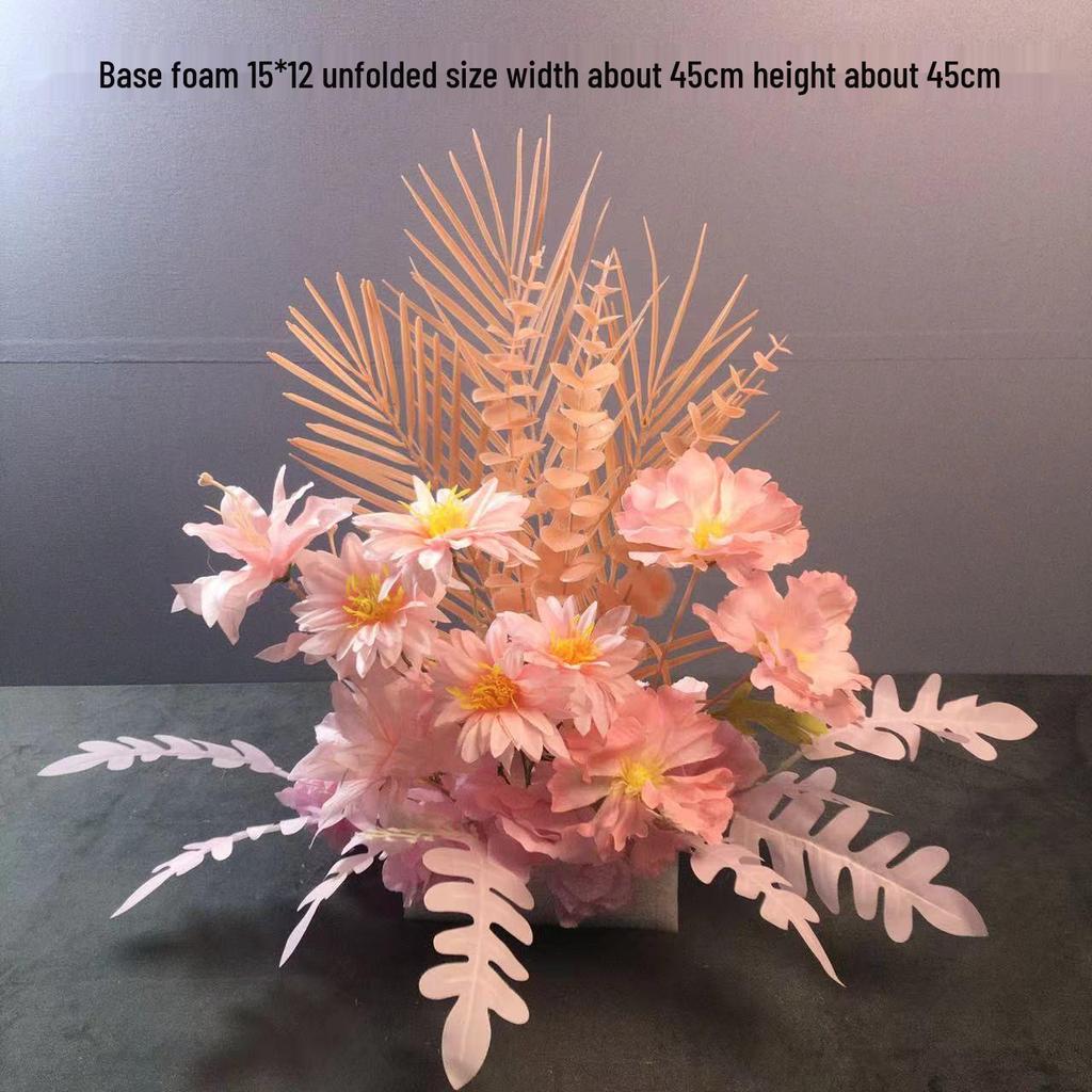 Großes Seidenblumen Hochzeitsgang & T-Bühnen Dekorationsset