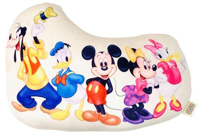 MORIPiLO Disney Mickey and Friends Body Pillow Soft and Gentle On the Plush Nap Disney Morishita Pillows (Retro Die-Cut Cushion) - Skin, Toy, Pillow,