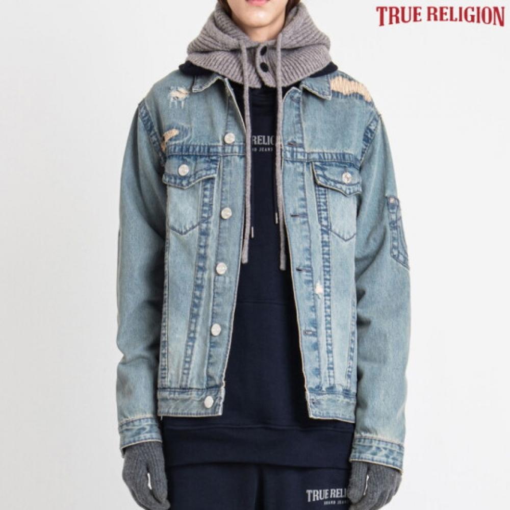 True Religion Women S Vintage Denim Jacket Light Blue