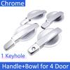 for Nissan Pathfinder R51 2004 2005 2006 2007 2008 2009 2010 2011 2012 Chrome Door Handle Cover Car Styling Accessories Stickers