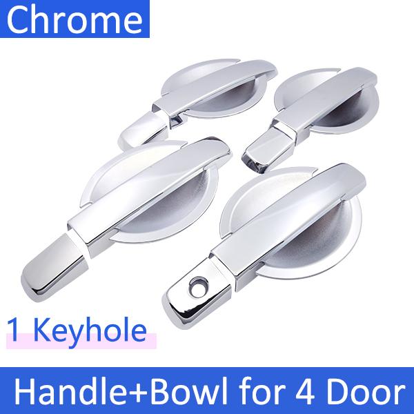 for Nissan Pathfinder R51 2004 2005 2006 2007 2008 2009 2010 2011 2012 Chrome Door Handle Cover Car Styling Accessories Stickers