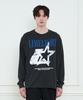 LIMELIGHT APPAREL Pigment Star Logo Long Sleeve T-Shirt (Black/Blue)