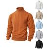 Men'S Sweater Turtleneck Warm Knitted Pullover Cable Knit Sweater Men'S Top Autumn and Winter Commuting Fashion Top Casual Dating Daily