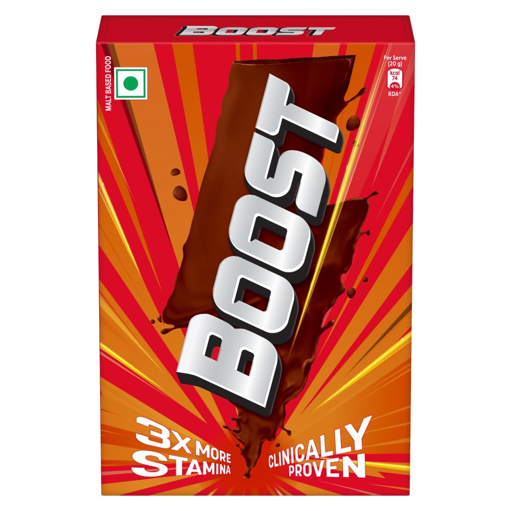 Boost Nutrition Chocolate Drink Refill 500 g | Malt-Based Energy Beverage with Vitamins & Minerals