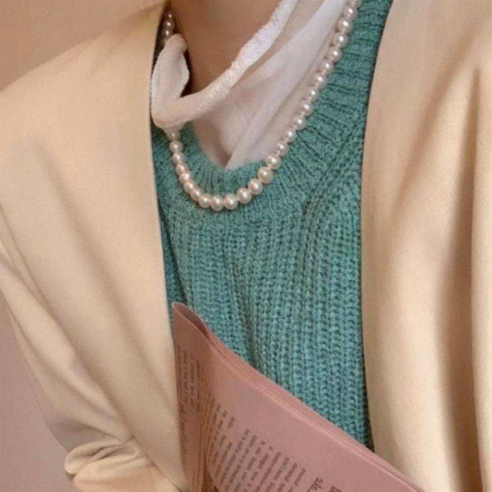 New ArrivalS Open Run Women S Pearl Decorated faShion Necklace