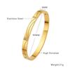 European Retro Zirconium & Titanium Bracelet - Fashionable, Versatile, Durable Gold Finish