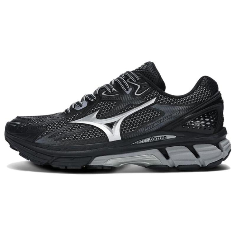 

Mizuno Halo Mix Black Silver Sneakers D1GH240801 36.5