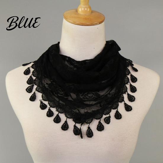 Sheer Lace Triangle Bandana Rose Tassel Scarf for Women Elegant Hollow Floral Women Shawl Versatile Lightweight Head Wrap Parties And Photoshoots