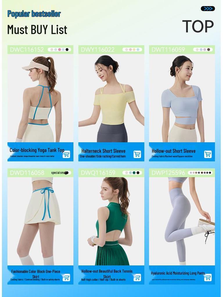 Women's Breathable Polo Collar Sports Dress with Hollow-out Back & Waist-cinching Tennis Skirt