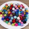 10 Stück 15mm Filzpompons Dekorativ Handgemacht Lustig Handgefertigt DIY Wollfilz