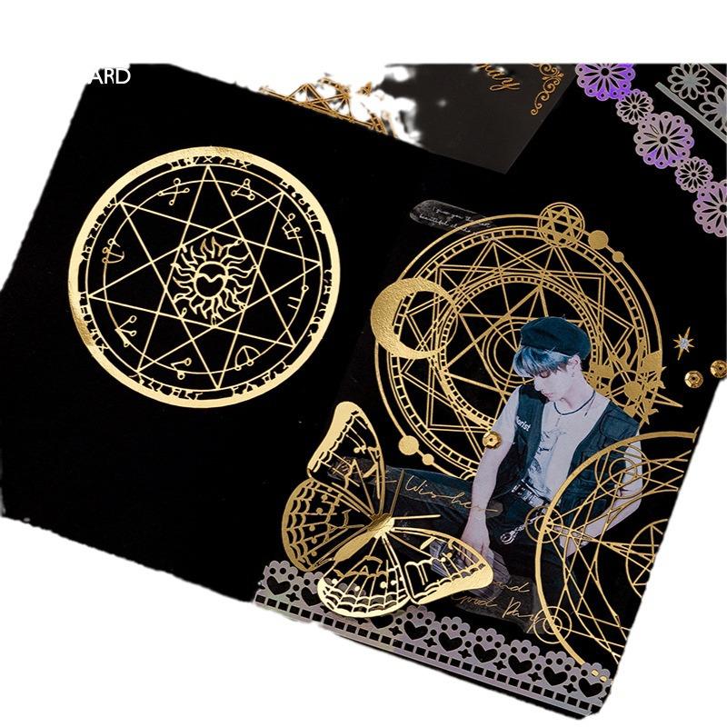 Momo Romantische Geschichten-Reihe: 10 Blatt Heißfolien-Spitzenpapier für DIY Japanische Planer