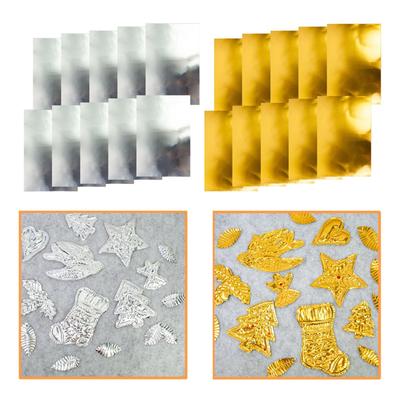 10x Folie Metallic Karton Metallic Papierbögen Reflektierendes Blatt Schimmerndes Papier für Poster Brief Scrapbooks Grußkarten