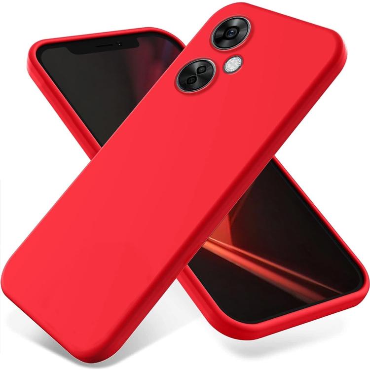 For OnePlus Nord CE 3 Lite Pure Color Liquid Silicone Shockproof Phone Case