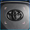 1Pcs Car Steering Wheel Badge Decal Auto Styling Car Decoration Sticker For Toyota C-hr Prado Rav4 Yaris Hilux Prius Avensis Corolla Camry