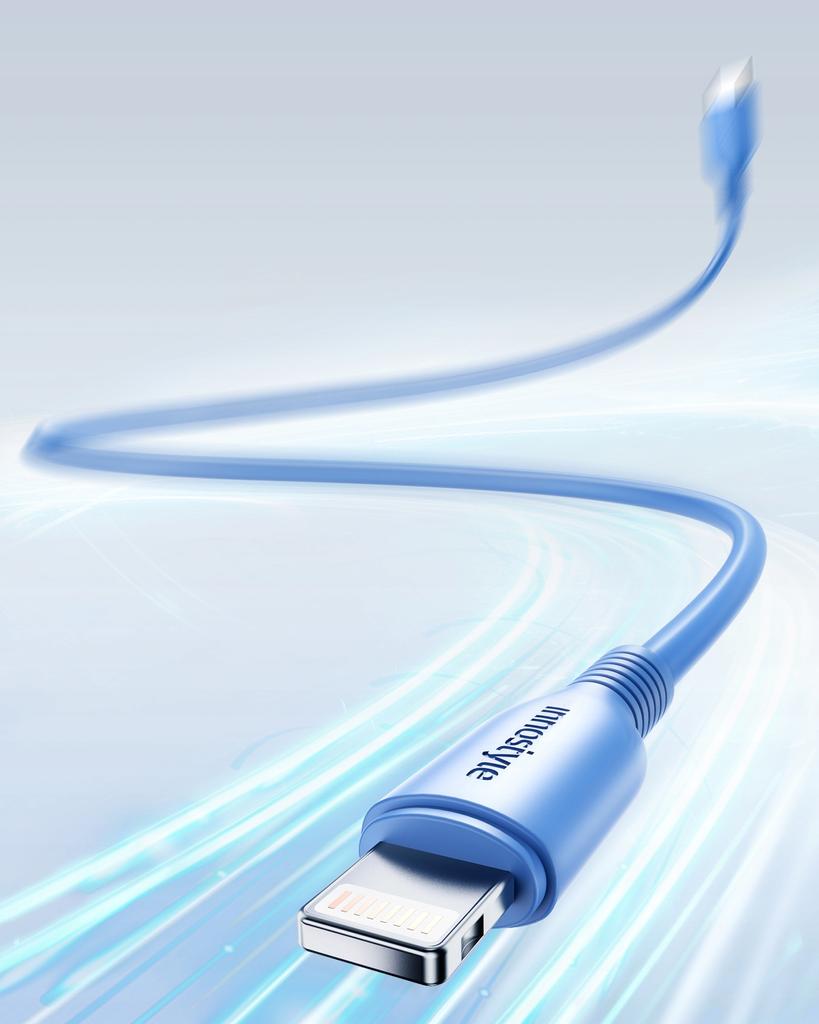 Innostyle Jazzy Usb-C Lightning Mfi Fast Charging Cable For Iphone Kevlar 1M Blue