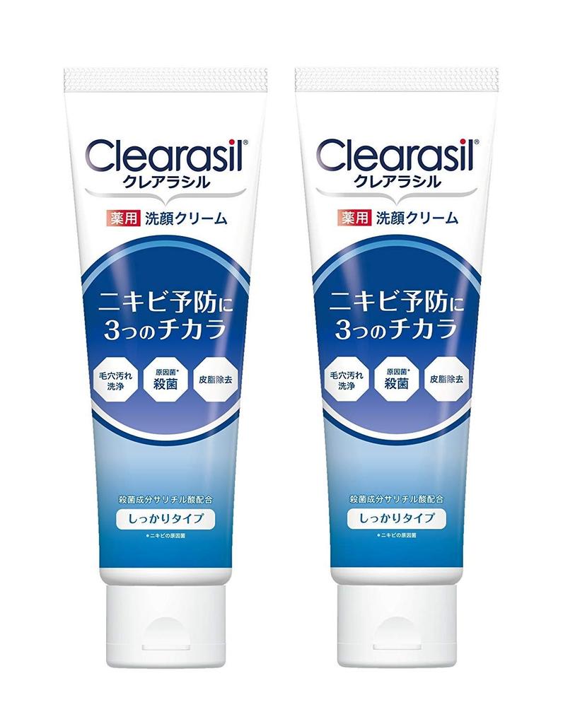 Clearasil Medicated Facial Cleanser for Firm 120g x 2 [Quasi-drug] Acne, Type,