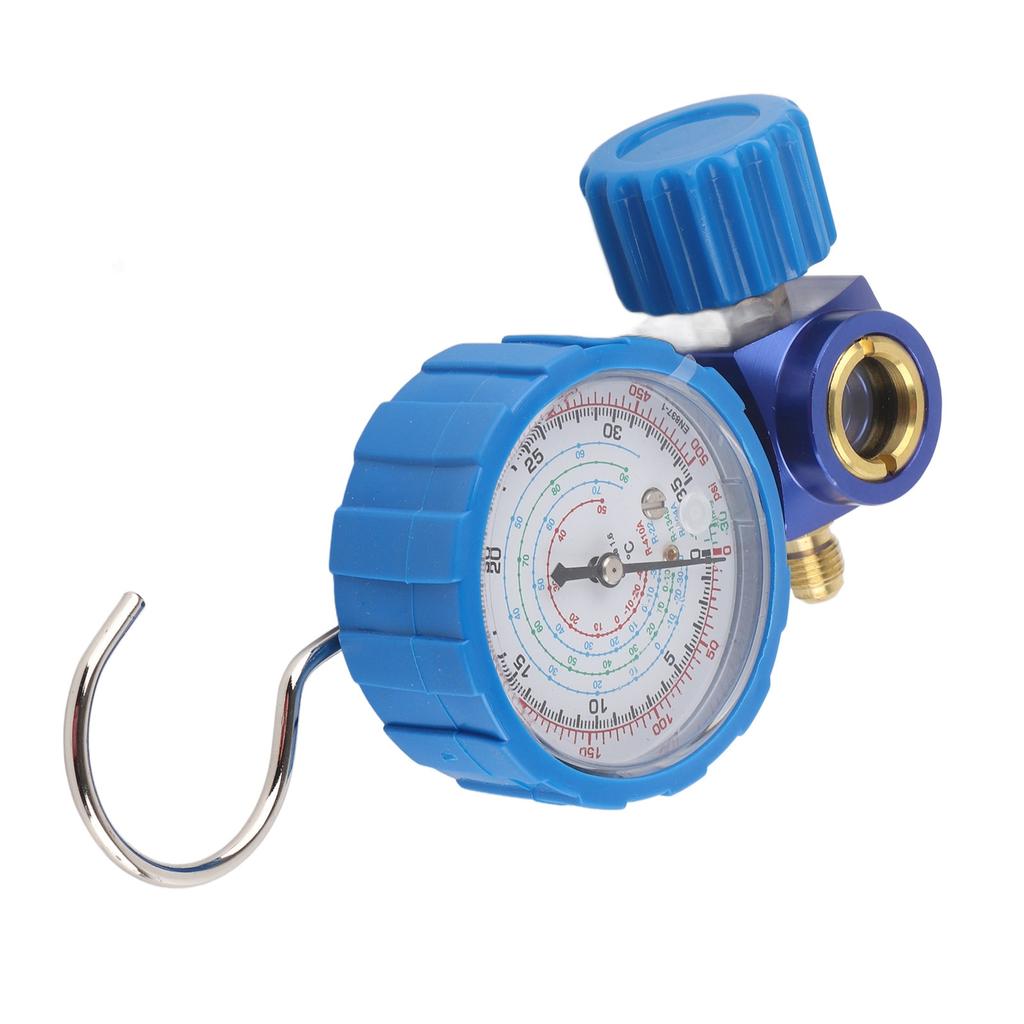 Air Condition Manifold Gauge Manometer& Valve 500psi 35kgf Cm With Visual Mirror