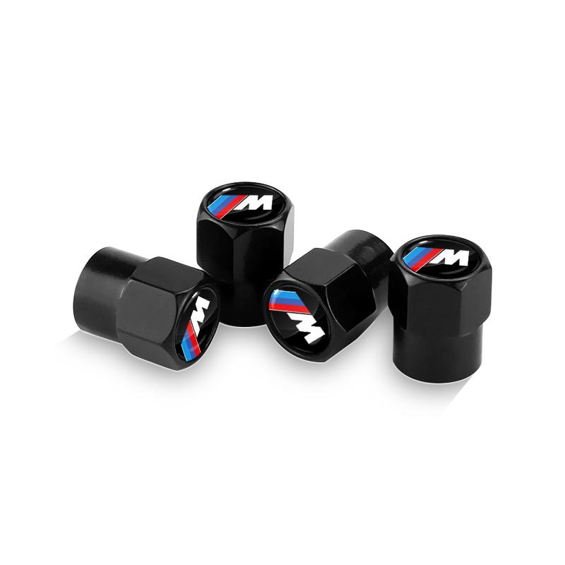 4 ks Krytky ventilků kol s logem M Vodotěsné autopříslušenství pro BMW E53 E70 E71 E72 E83 X1 X2 X3 X4 X5 X6 X7 E84 F48 F49 F39 F25