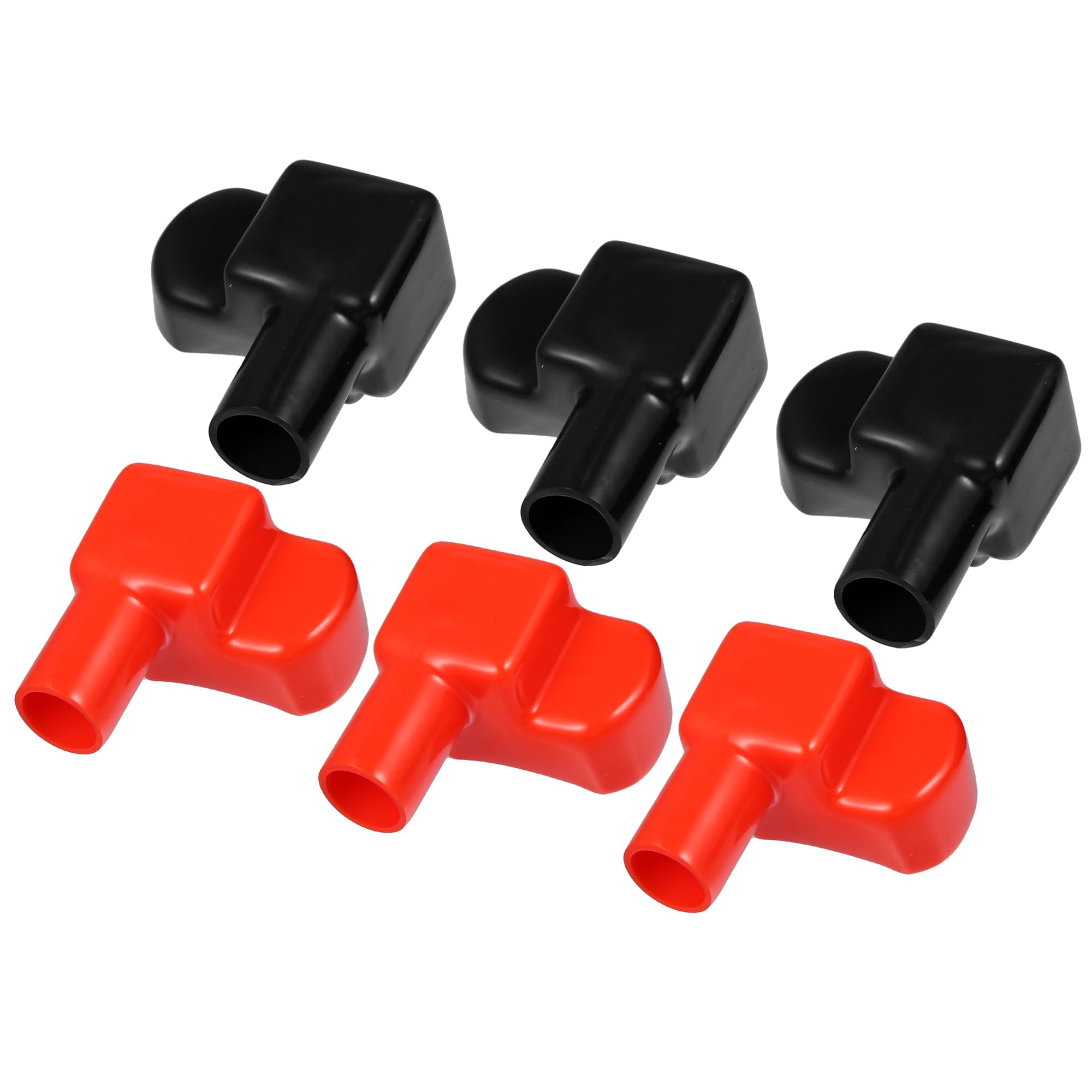 

VekAuto 3 пари Ізоляційні кришки для акумуляторних клем Довжина 75 мм Ширина 21 мм 0,83 Ковпачки для акумуляторних клем автомобіля для мотоцикла, вантажівки, морського транспорту Зроблені з міцного